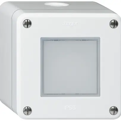 Lampada LED AP robusto IP55 bianco LED rosso/verde 