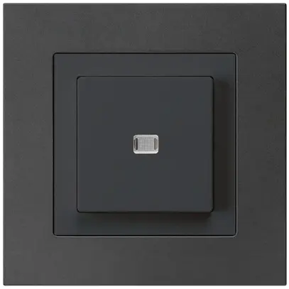 Contact à poussoir lumineux ENC kallysto.pro AR/1P noir 