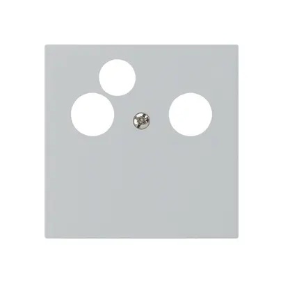 Plaque frontale kallysto pour R&M HWS gris clair 3×coax données 