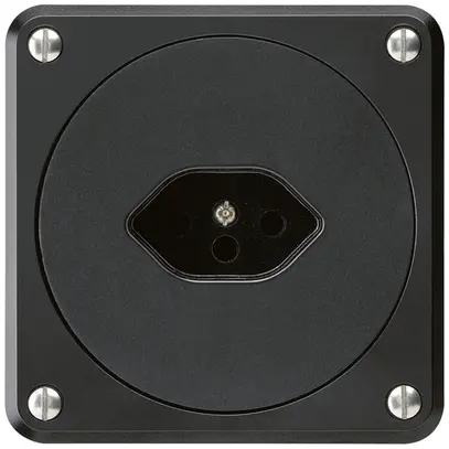 Presa INC robusto tipo 13 nero senza copercchio 