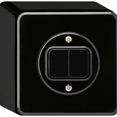 Interrupteur AP basico 3/1L+A-R/1L noir 