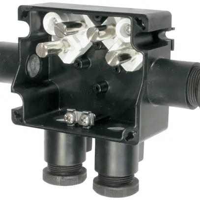 Scatola di derivazione EEx thuba 2×M25 per cavo Ø10…17mm 4xEx-e 1xPE IP66 