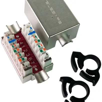 Coffret d'épissure cat.6 STP zingué, blindé 