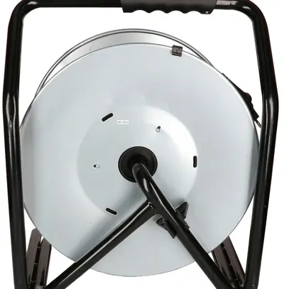 Avvolgicavo MAX HAURI acciaio 230V 10A 3×T13 50m 3×1.5mm² IP55 argento 