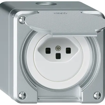 Prise AP robusto type 23 aluminium 