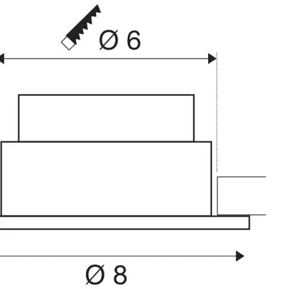 Plafoniera INS LED SLV PATTA-I ROUND 7.3W 440lm 1800…3000K 60mmØINS argento 