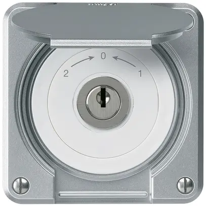 Contact pivotant à clé ENC robusto IP55 aluminium avec clapet inverseur 