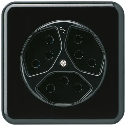 Prise ENC basico 3×type 13S noir 