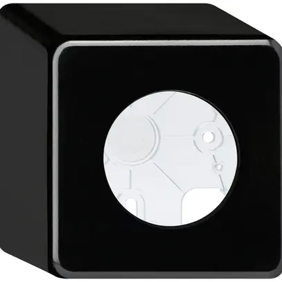 Scatola AP basico nero h=64mm Ø43mm 