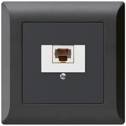 Prise de raccordement INC kallysto.line 1×RJ45u noir 