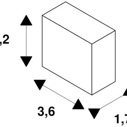 Cappa terminale SLV per binario conduttore AP EUTRAC 3-fasi, bianco 