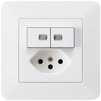 Combinaison lumineuse ENC 2×A-R/1P+T13 blanc kallysto.trend séc.enf.2 lentilles 