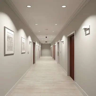 Downlight LED AP Sylvania START eco 24W 2400lm 4000K 110° Ø215mm blanc 