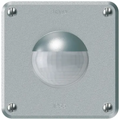 Rilevatore di movimento INC Hager robusto IP55 C 3 fili alluminio 