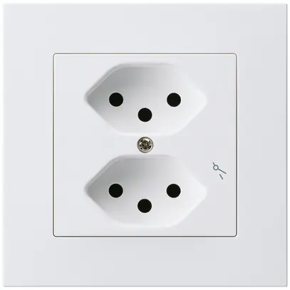 Prise ENC kallysto.pro 2×T13/1 blanc 
