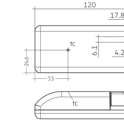 Convertitore LED Tridonic LC o4a NF SR 100…1050mA, 20W, 120×51×29.2mm 