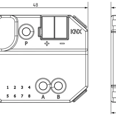 Accoppiatore media INS KNX Theben TP-RF 