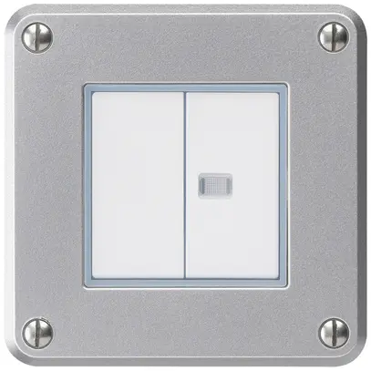 Interrupteur ENC robusto IP55 schema 3+3 1×lumineux aluminium 