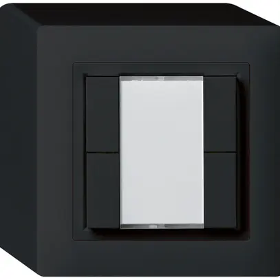 Pulsante universale AP 4×KAL con LED nero 