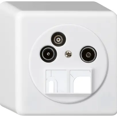 Presa d'antenna AP TV-R-dati HMS basico 14dB bianco 