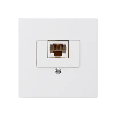 Insert pour prise de raccordement kallysto 1×RJ45u blanc 