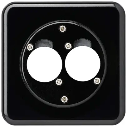 Kit di montaggio INC per 2 XLR basico nero 