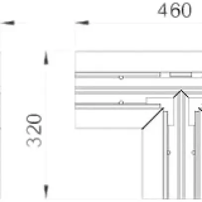 T-Stück Bettermann GEK-K 70×170mm reinweiss 