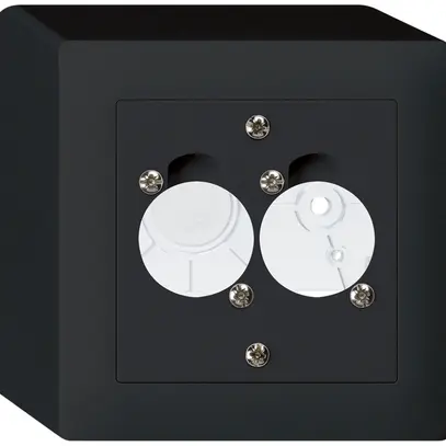 Kit di montaggio AP per 2 XLR kallysto nero 