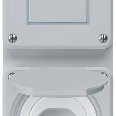 Combinaison ENC Hager robusto I-I verticale 3/1L+type 13, gris 