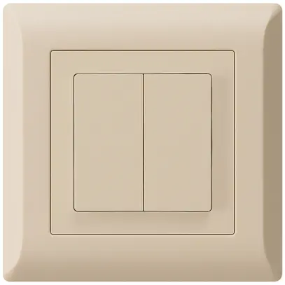 Poussoir ENC kallysto.line 2×A-R/1P beige 