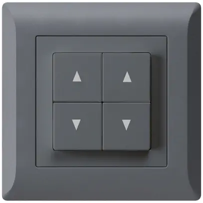 Pulsante per tapparelle INC kallysto.line antracite con 4 tasti 