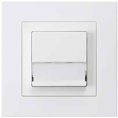 Poussoir de sonnerie ENC avec porte-étiquette A/1L kallysto.pro blanc 