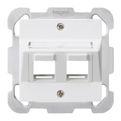 Kit di montaggio INC kallysto 2×Keystone bianco con piastra di fissaggio 