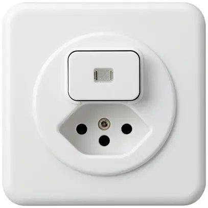 Combinazione luminosa INC A-R/1L+tipo 13 bianco basico 