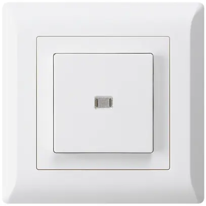 Contact à poussoir lumineux ENC kallysto.line AR/1P blanc 