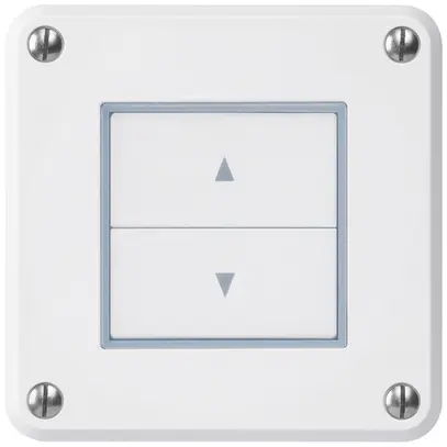 Pulsante per tapparelle INC robusto IP55 bianco con 2 tasti di comando 