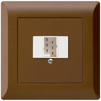 Prise d'enfichage et de raccordement kallysto.line 1×TT83 brun 
