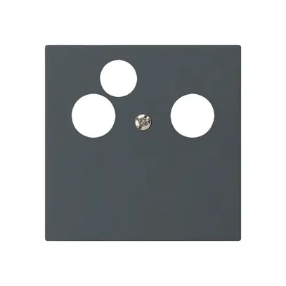 Placca frontale kallysto per R&M HWS antracite 3×coass.dati 