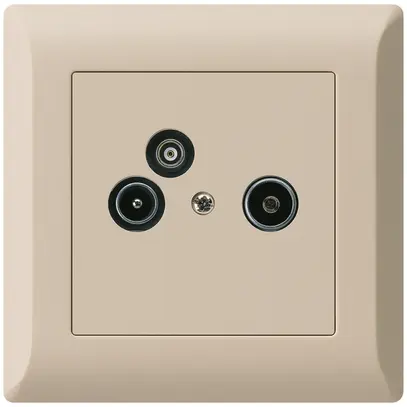 Prise pour antenne ENC R/TV/données kallysto.line 2GHz 14db beige 