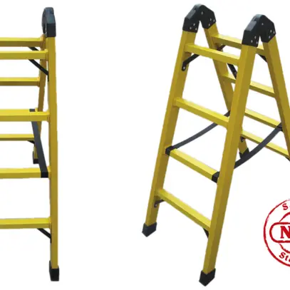 Bockleiter PLICA 2×4 Sprossen GFK 260kg EN131 30kV 