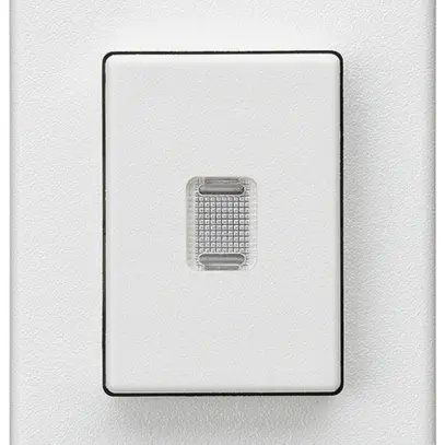 Interrupteur à poussoir INC Hager FLF 10A/250V 3/2L illuminé blanc 