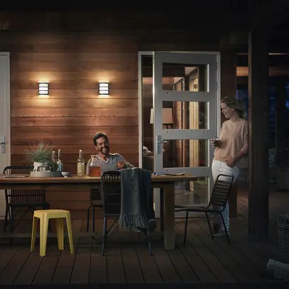 Applique LED Philips Python 6W 450lm 2700K IP44 antracite 