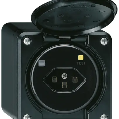 Prise FI AP robusto T23 30mA noir 