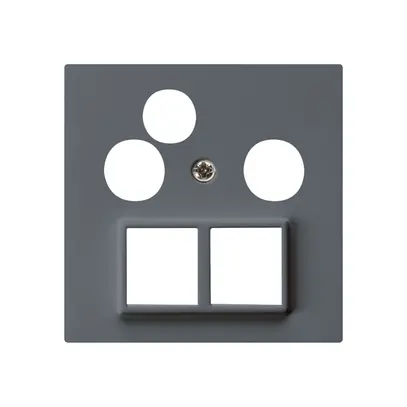 Plaque frontale HMS kallysto pour R/TV-données anthracite 