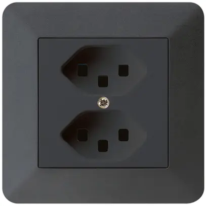 Presa INC kallysto.trend 2×T23 nero con morsetti ad innesto 