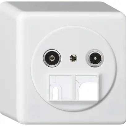 Presa multimedia AP basico TV-R 14dB 2GHz bianco 