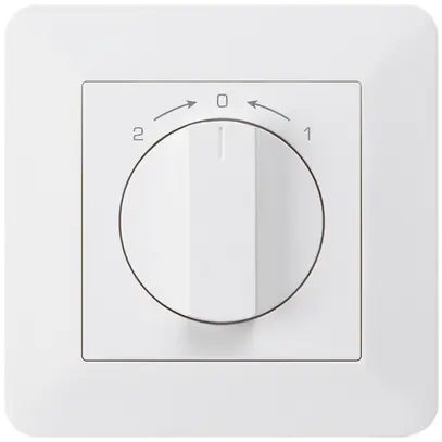 Contatto rotativo INC 1>0<2 bianco kallysto.trend con manopola 