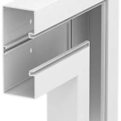Angle plat Bettermann GKH-F 70×170mm PC/ABS descendant/montant blanc pur 