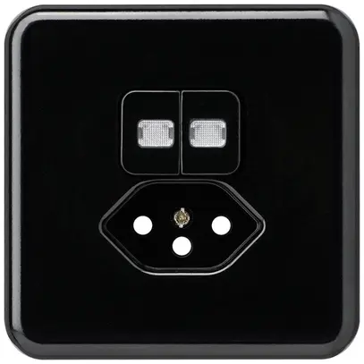 Kit frontal ENC basico 86×86mm noir 2 lentilles p.combinaison grd.I S1/T13 BOMI 