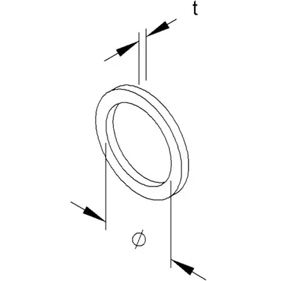 Guarnizione torica NBR per M25 